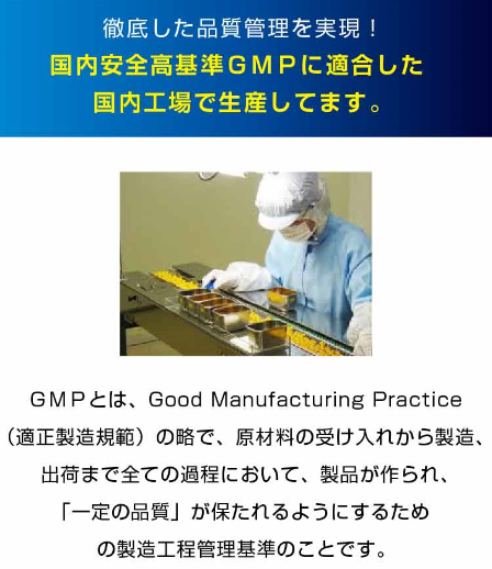 国内安全基準GMP指定工場